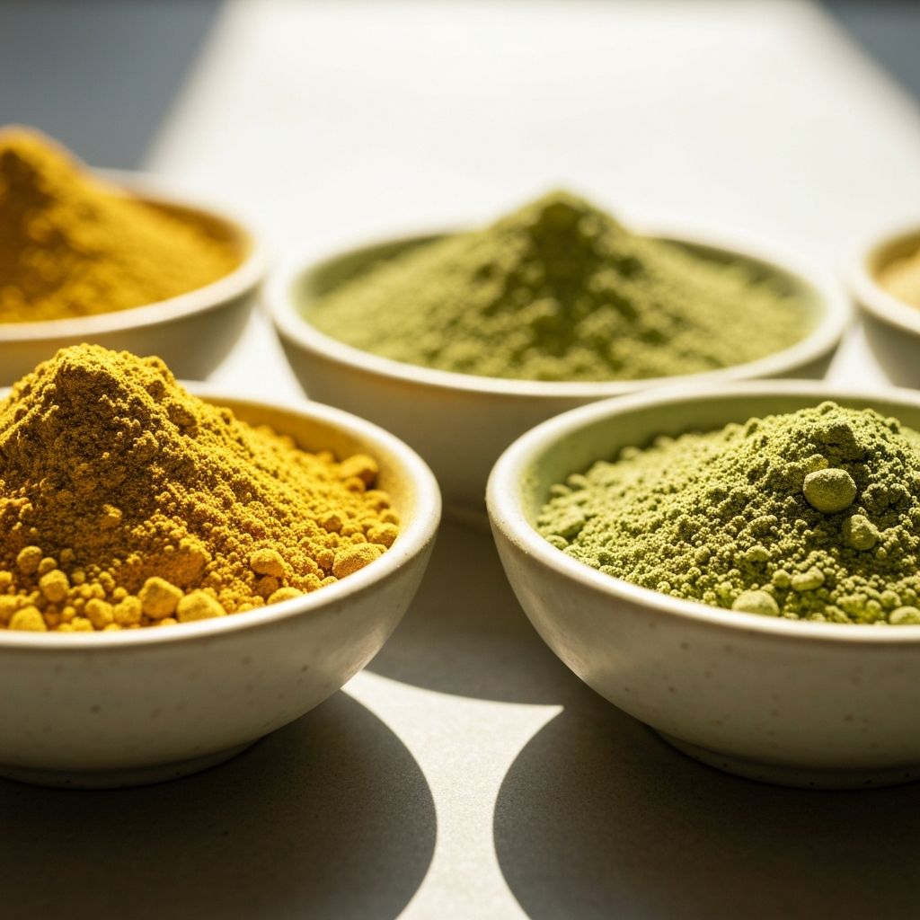 Proszki odżywcze w miskach